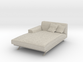 Miniature 1:24 Sofa in Natural Sandstone: 1:24