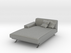 Miniature 1:24 Sofa in Gray PA12: 1:24