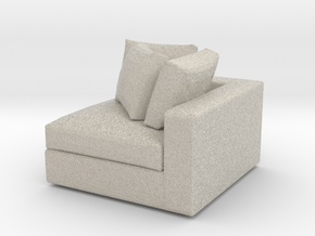 Miniature 1:24 Sofa  in Natural Sandstone: 1:24