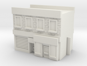 Row Buildings - Mid - Shops 1 in White Natural Versatile Plastic