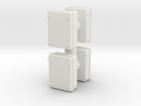 Wall Electrical Cabinet (x4) 1/48 in White Natural Versatile Plastic