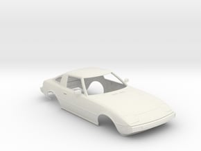 1:24 Mazda RX7 Series 1 1978 in White Natural Versatile Plastic