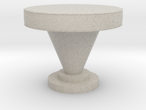 Modern Miniature 1:24  Coffee Table in Natural Sandstone: 1:24