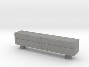 Modern Miniature 1:12 Sideboard in Gray PA12: 1:12
