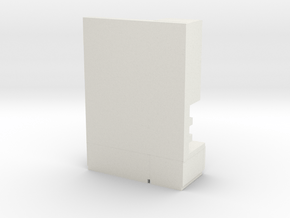 Modern Miniature 1:24 Hallway Furniture in White Natural Versatile Plastic: 1:24