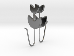 Tulip Earrings - Everyday Earring - Flower Earring in Polished Silver