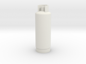 Gas Cylinder Tank 1/24 in White Natural Versatile Plastic