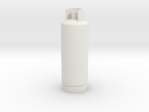 Gas Cylinder Tank 1/12 in White Natural Versatile Plastic