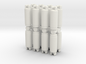 Gas Cylinder Tank (x16) 1/120 in White Natural Versatile Plastic