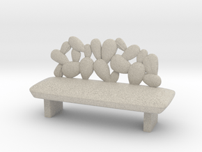 Modern Miniature 1:24 Sofa in Natural Sandstone: 1:24
