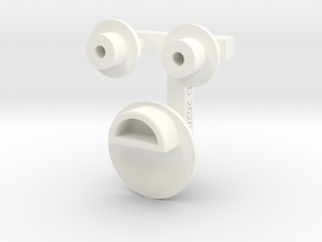 Contemptor Dreadnought ball joints in White Processed Versatile Plastic