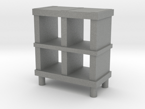 Modern Miniature 1:12 Rack/Sideboard in Gray PA12: 1:12