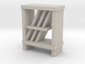Modern Miniature 1:48 Rack/Sideboard in Natural Sandstone: 1:48 - O