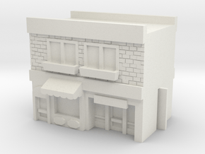 Row Building - Mid - Shops 2 in White Natural Versatile Plastic