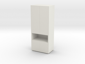 Modern Miniature 1:48 Hallway Furniture in White Natural Versatile Plastic: 1:48 - O