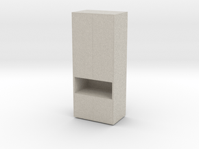 Modern Miniature 1:48 Hallway Furniture in Natural Sandstone: 1:48 - O