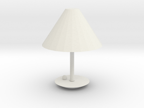 Modern Lamp 1:12 in White Natural Versatile Plastic: 1:12
