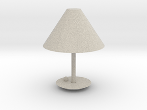 Modern Lamp 1:12 in Natural Sandstone: 1:12