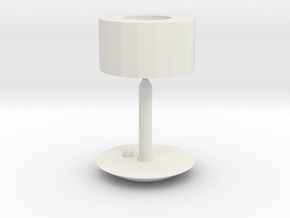 Modern Lamp 1:12 in White Natural Versatile Plastic: 1:12