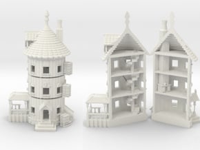 (FREE DOWNLOAD) Scenery/Diorama: Moomin House 28mm in White Natural Versatile Plastic