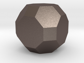 gmtrx solid lawal truncated cuboctahedron   in Polished Bronzed-Silver Steel