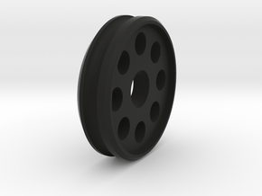 Auldey Race-tin Drag Front Wheel - 2mm Axle in Black Premium Versatile Plastic