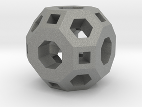 Gmtrx 18mm Lawal skeletal Truncated cuboctahedron in Gray PA12