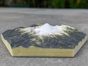 Model of Mt. Baker, WA (10cm, Full-Color) in Full Color Sandstone