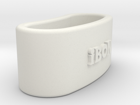 IBON 3D Napkin Ring with eguzkilore in White Natural Versatile Plastic
