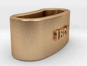 IBON 3D Napkin Ring with eguzkilore in Natural Bronze