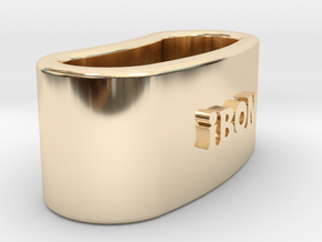 IBON 3D Napkin Ring with eguzkilore in 14K Yellow Gold