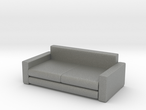 Modern Miniature 1:24 Sofa in Gray PA12: 1:24