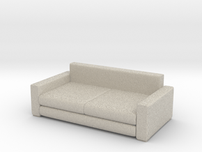 Modern Miniature 1:48 Sofa in Natural Sandstone: 1:48 - O
