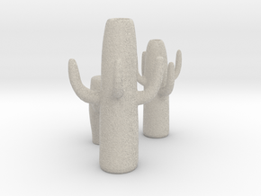 Cactus Sculpture in Natural Sandstone: Small