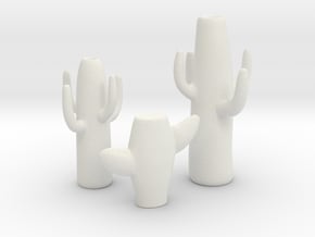 Modern Miniature 1:24 Decoration in White Natural Versatile Plastic: 1:24