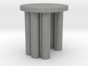 Modern Miniature 1:48 Coffee Table in Gray PA12: 1:48 - O