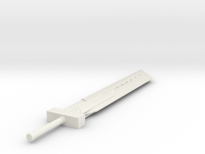 1:4 Miniature Fusion Sword in White Natural Versatile Plastic