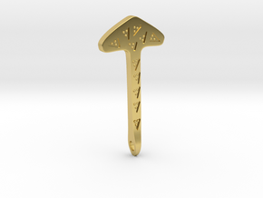 Hammer Pendant from South Lopham, Norfolk in Polished Brass