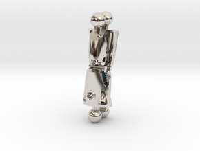 Articulated Nuva Legs (Two Pack) in Rhodium Plated Brass