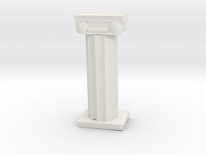 Greek Column in White Natural Versatile Plastic