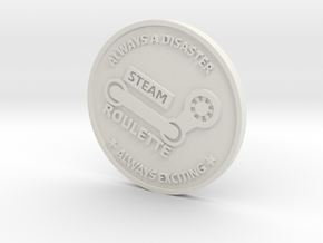 Inside Gaming Coin in White Natural Versatile Plastic
