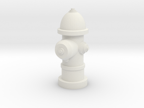 Fire Hydrant 1/12 in White Natural Versatile Plastic