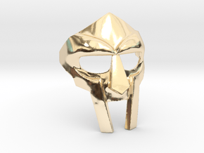 Gladiator Mask in 14k Gold Plated Brass
