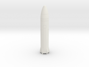 SpaceX Artemis in 1:500 Landed in White Natural Versatile Plastic