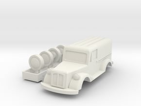 TTTE Yellow Car in White Natural Versatile Plastic