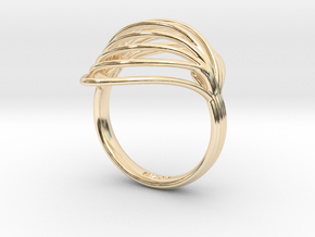 Shea | Ring  in 14k Gold Plated Brass: Medium