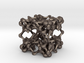 Fractal Box KP5 in Polished Bronzed Silver Steel