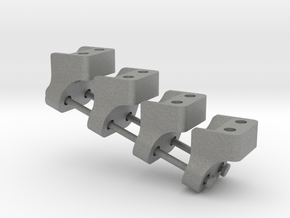 Wraith AR60 Lower link mount  X4 in Gray PA12