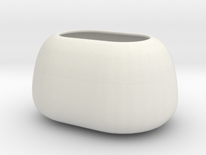 Modern Miniature 1:24 Vase  in White Natural Versatile Plastic: 1:24