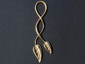 Double Leaf in 18K Gold Plated